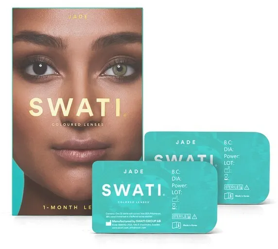 SWATI - Färgade kontaktlinser 1 Månad Jade